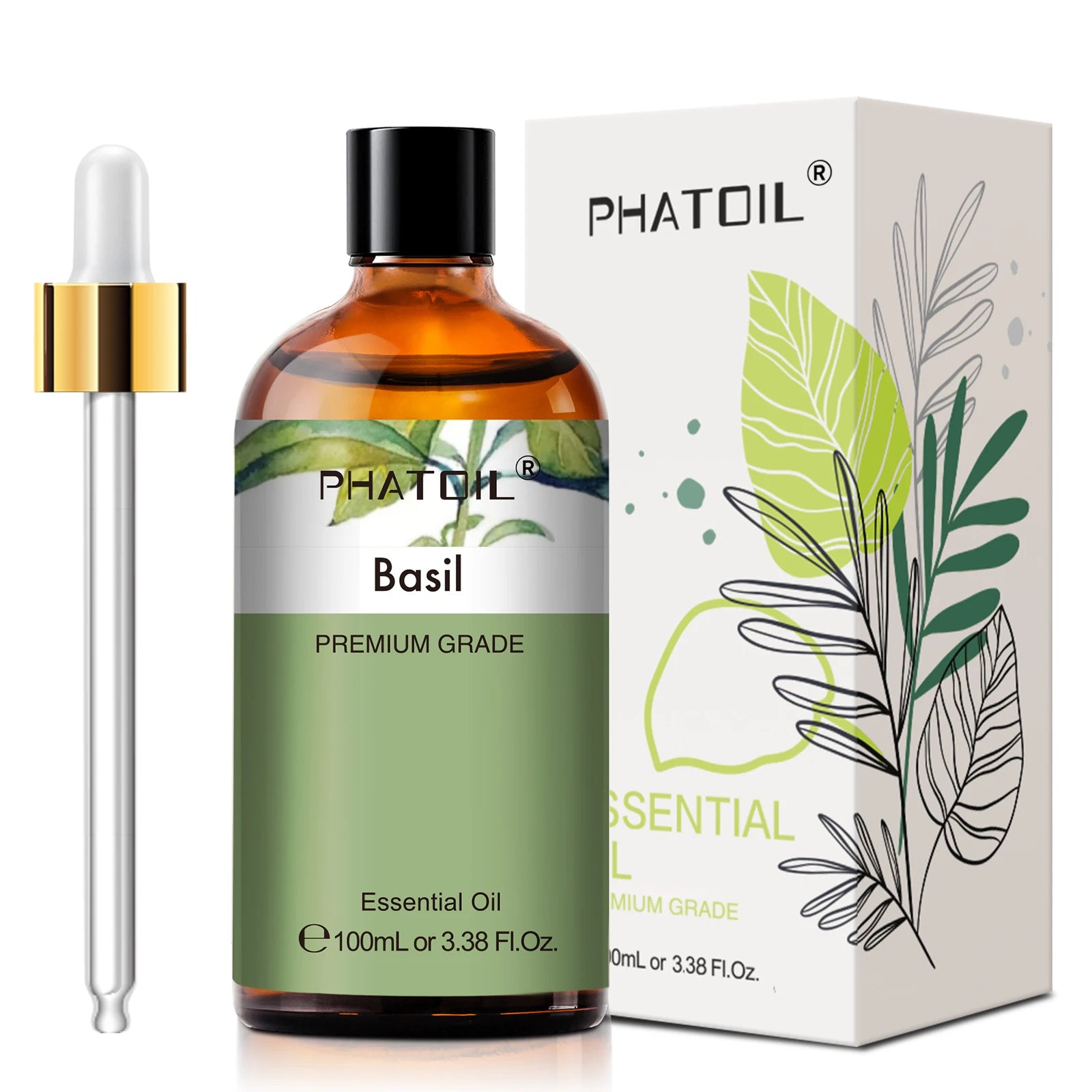 PHATOIL 100ml Plant Aromatherapy Essential Oil For Diffuser,Candle Making-Bergamot Citronella Lavender Lemon Eucalyptus Oils