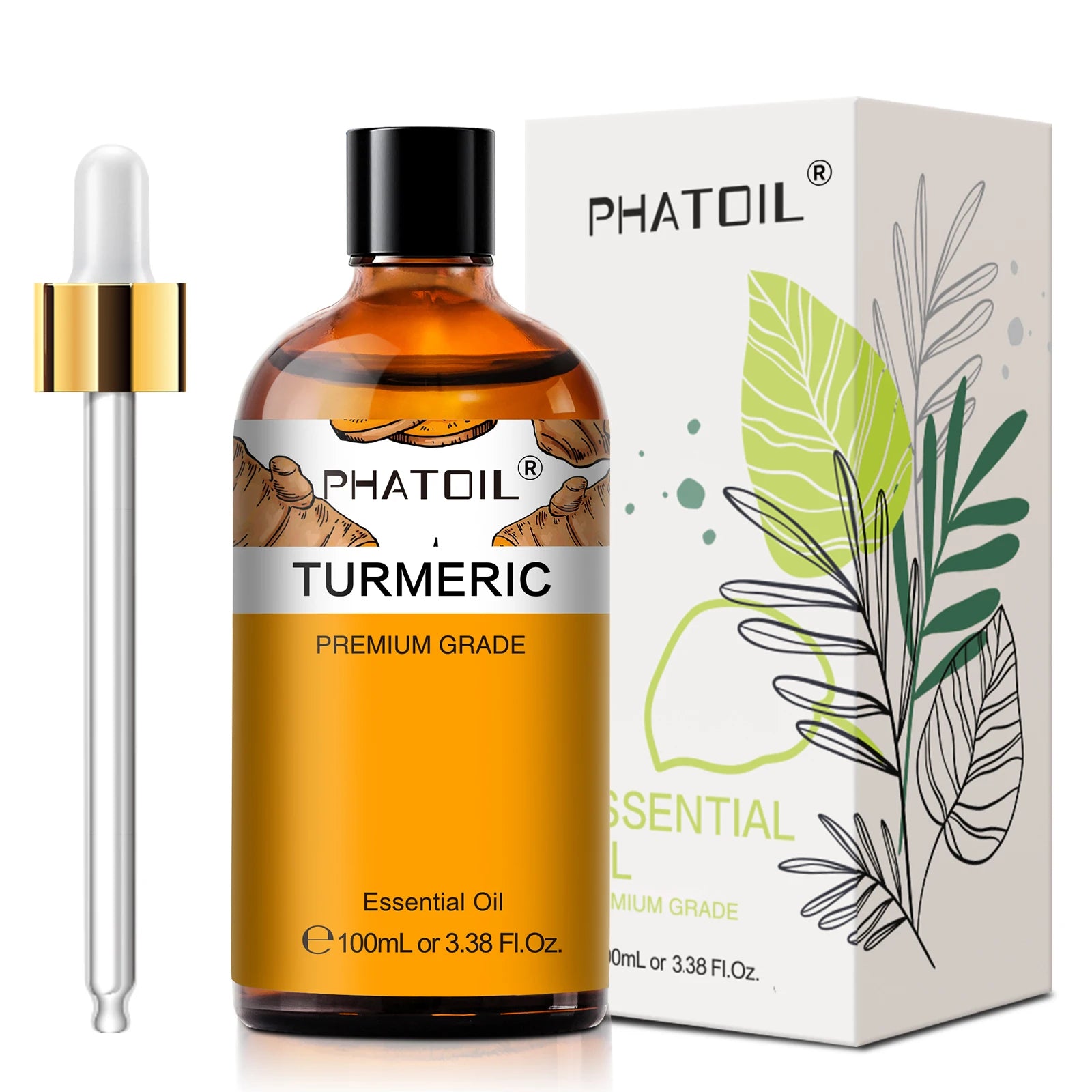 PHATOIL 100ml Plant Aromatherapy Essential Oil For Diffuser,Candle Making-Bergamot Citronella Lavender Lemon Eucalyptus Oils