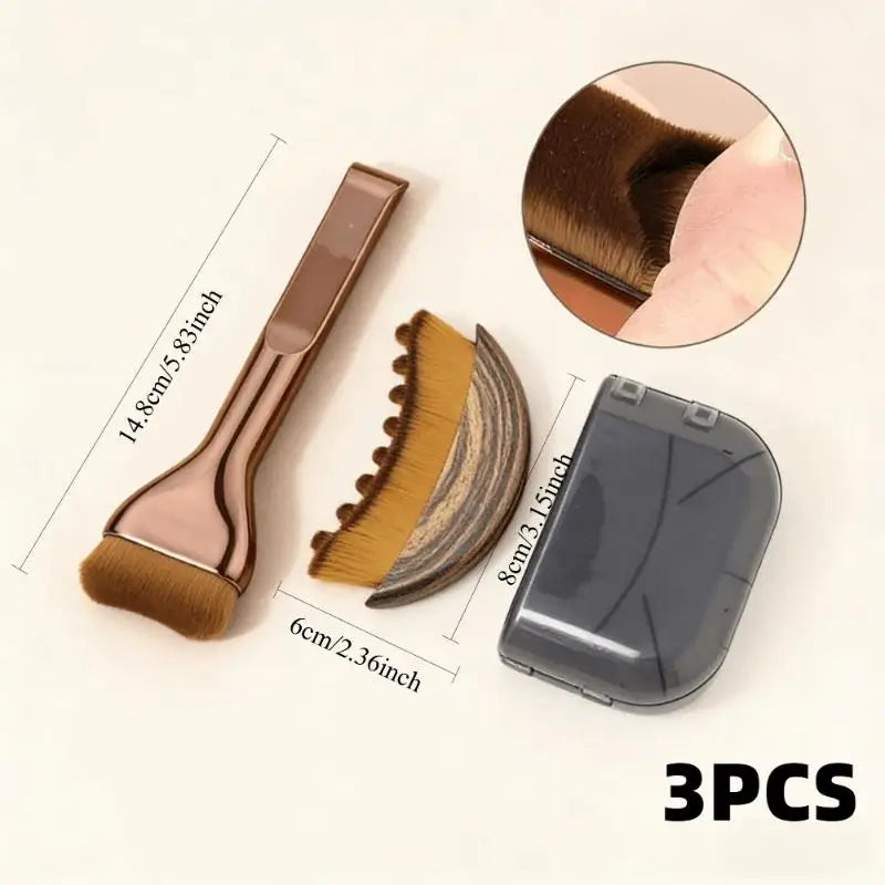 Cepillo de Drenaje Linfático Facial y Corporal – Set 2 en 1