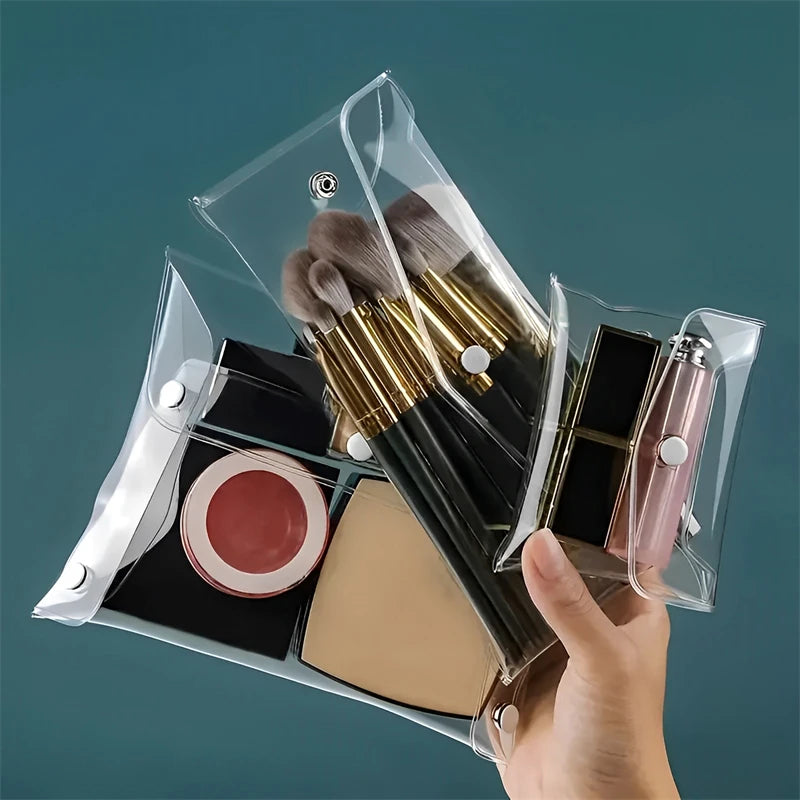 Bolsa de Cosméticos Transparente – Organizador Portátil de Maquillaje 💄