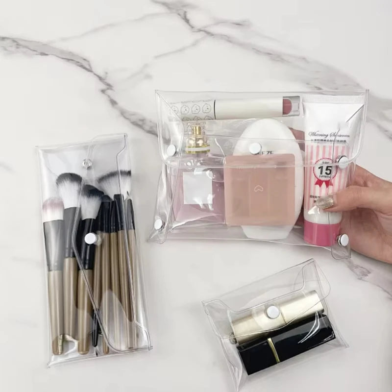 Bolsa de Cosméticos Transparente – Organizador Portátil de Maquillaje 💄