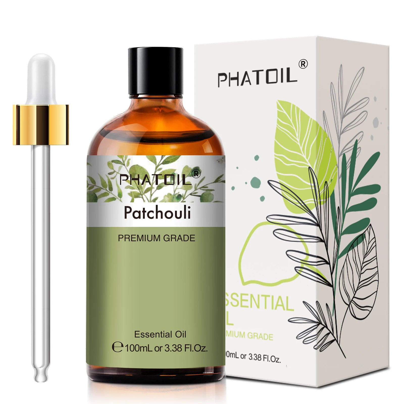PHATOIL 100ml Plant Aromatherapy Essential Oil For Diffuser,Candle Making-Bergamot Citronella Lavender Lemon Eucalyptus Oils