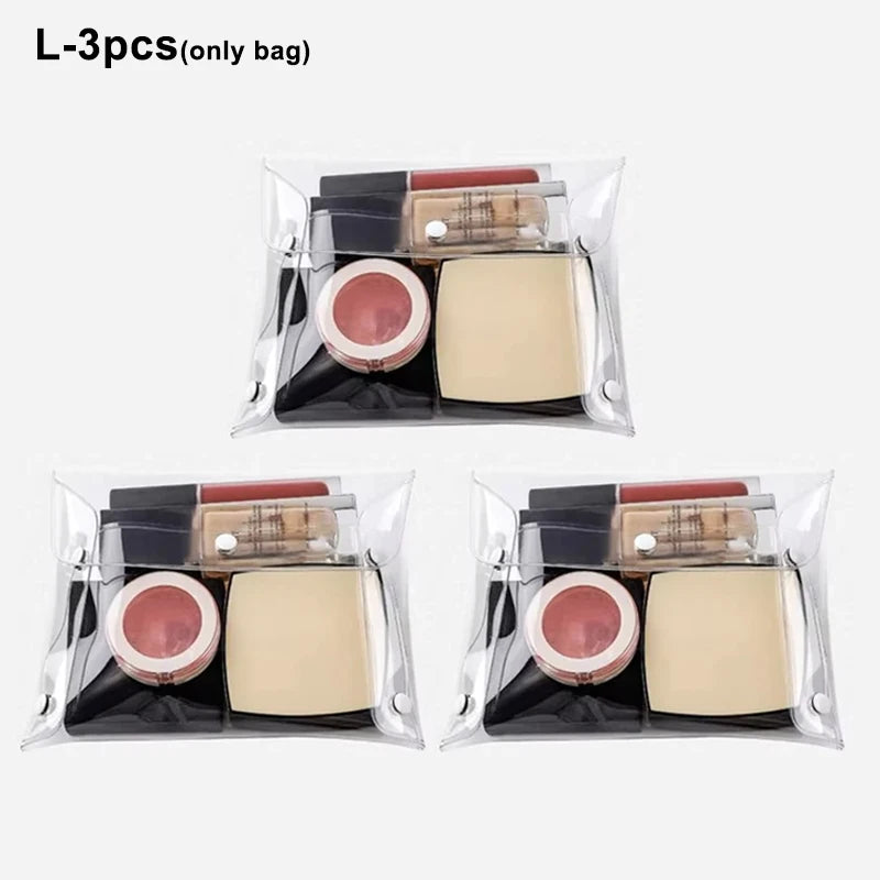 Bolsa de Cosméticos Transparente – Organizador Portátil de Maquillaje 💄