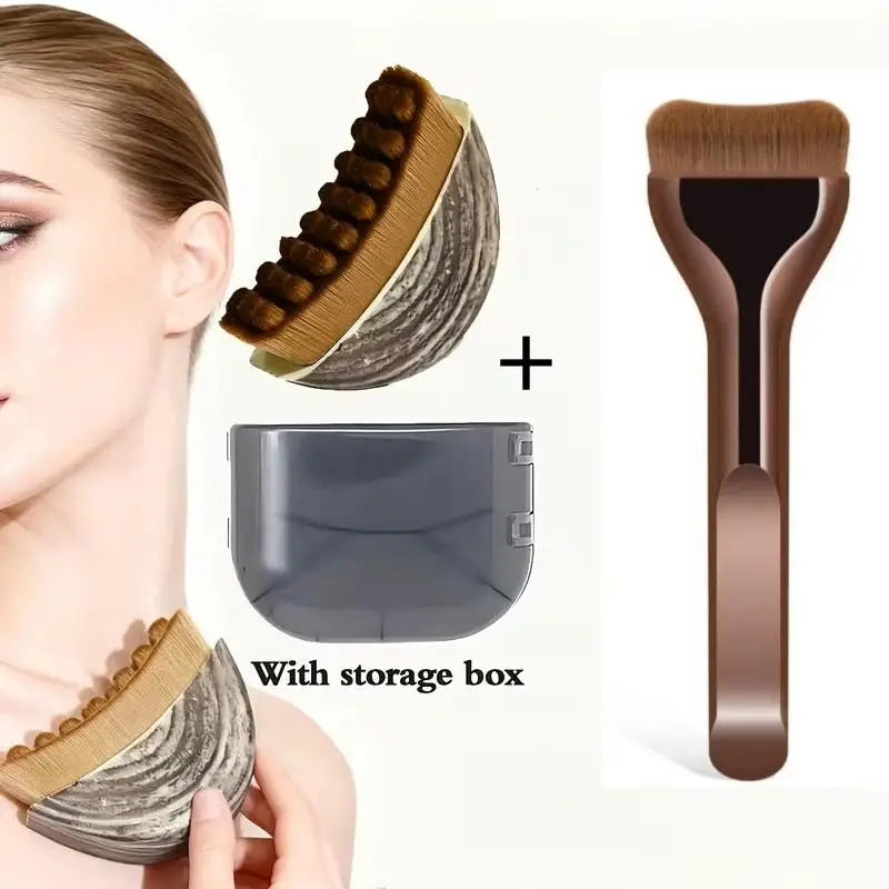 Cepillo de Drenaje Linfático Facial y Corporal – Set 2 en 1