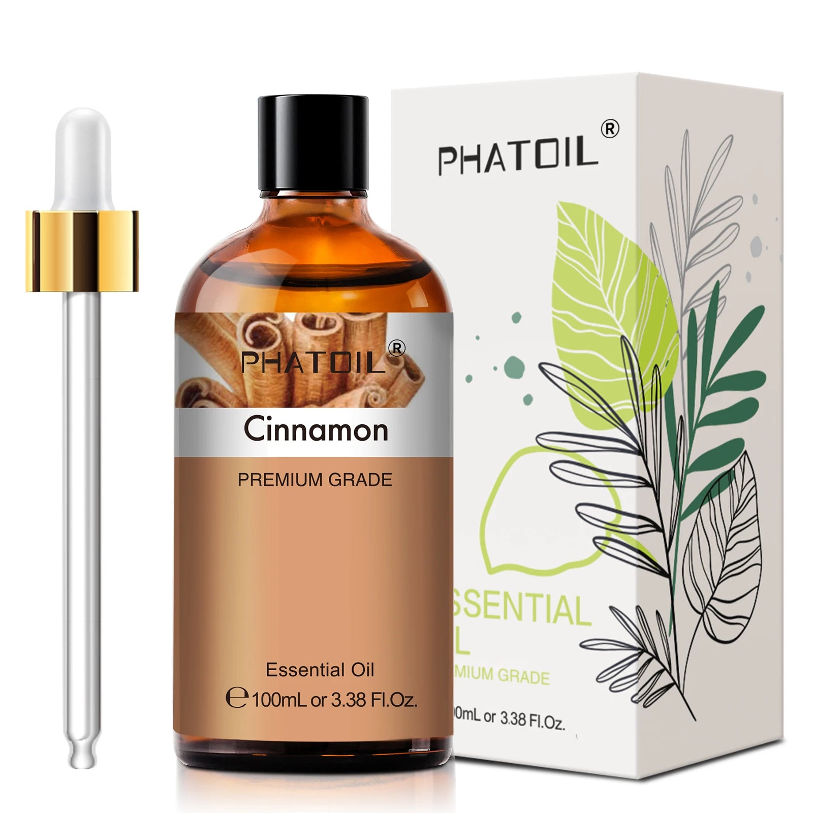 PHATOIL 100ml Plant Aromatherapy Essential Oil For Diffuser,Candle Making-Bergamot Citronella Lavender Lemon Eucalyptus Oils