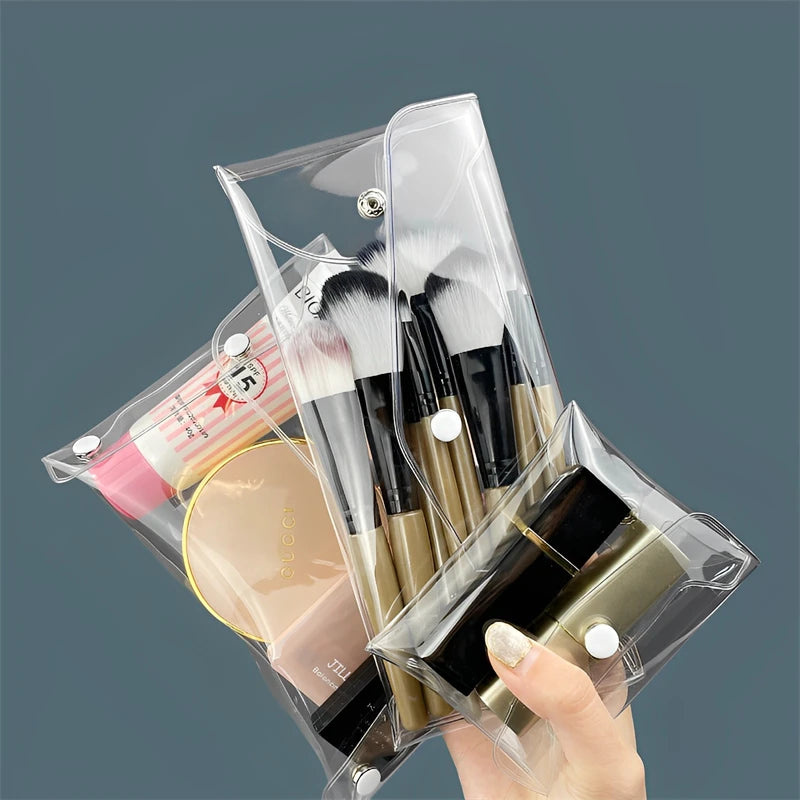 Bolsa de Cosméticos Transparente – Organizador Portátil de Maquillaje 💄