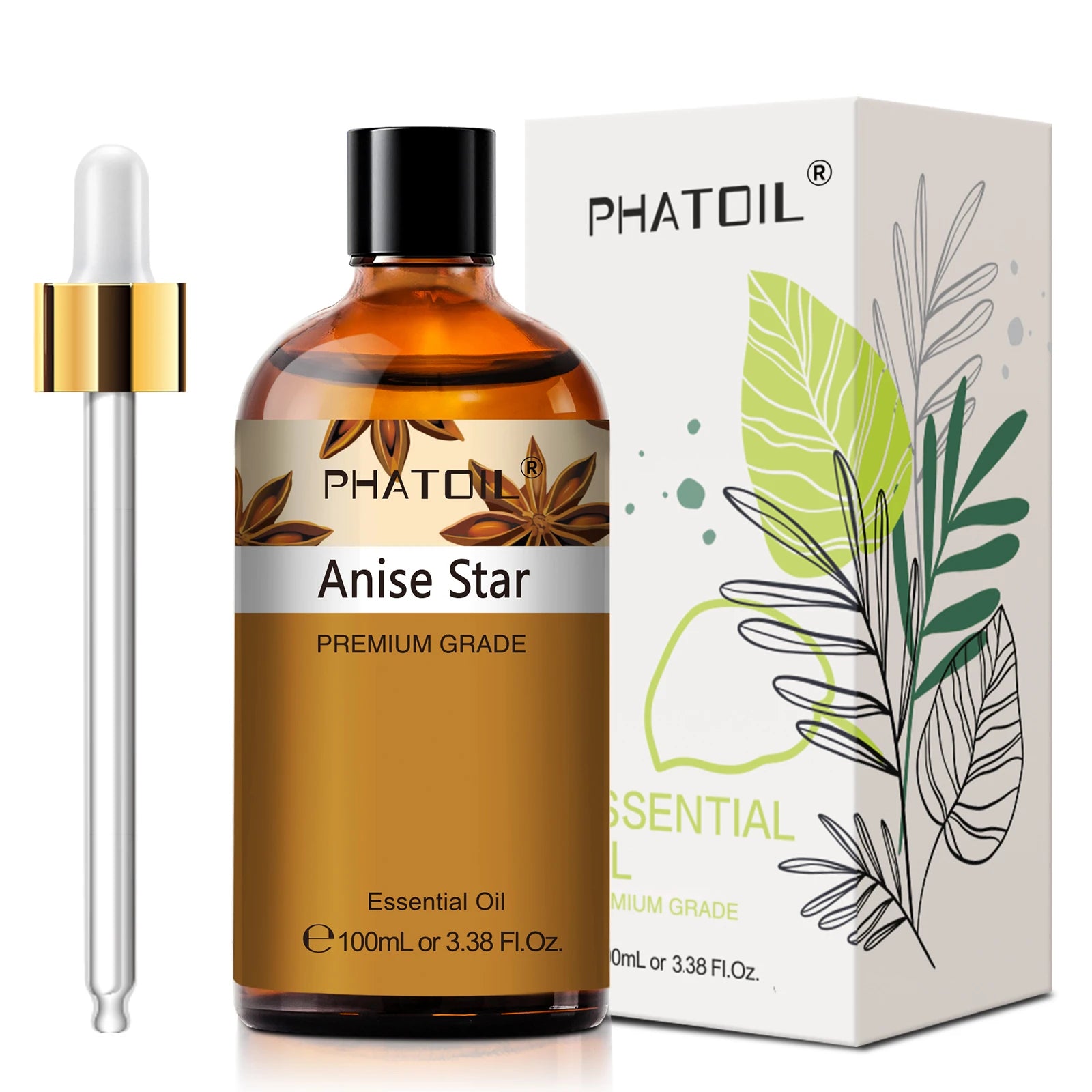 PHATOIL 100ml Plant Aromatherapy Essential Oil For Diffuser,Candle Making-Bergamot Citronella Lavender Lemon Eucalyptus Oils