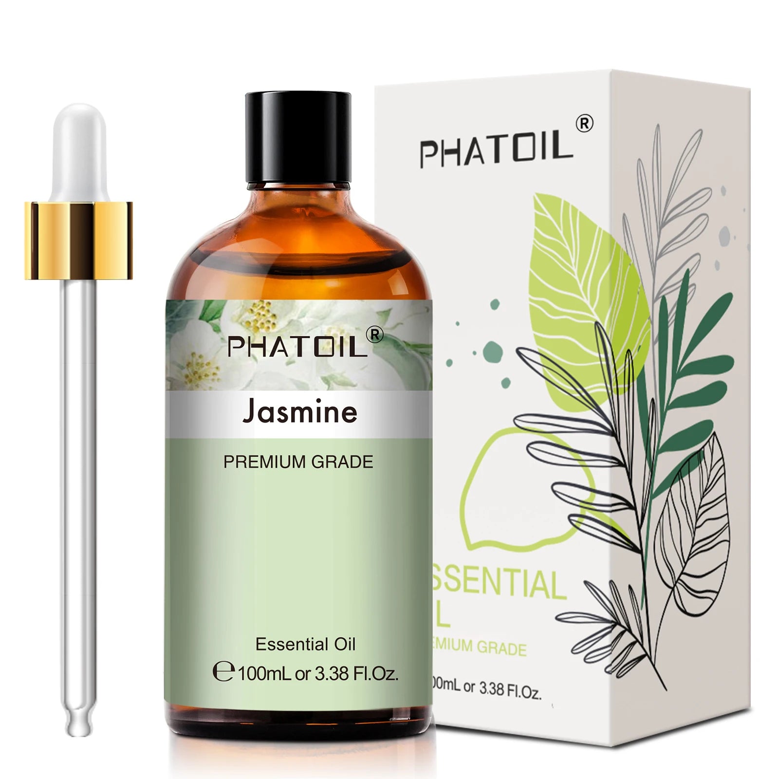 PHATOIL 100ml Plant Aromatherapy Essential Oil For Diffuser,Candle Making-Bergamot Citronella Lavender Lemon Eucalyptus Oils