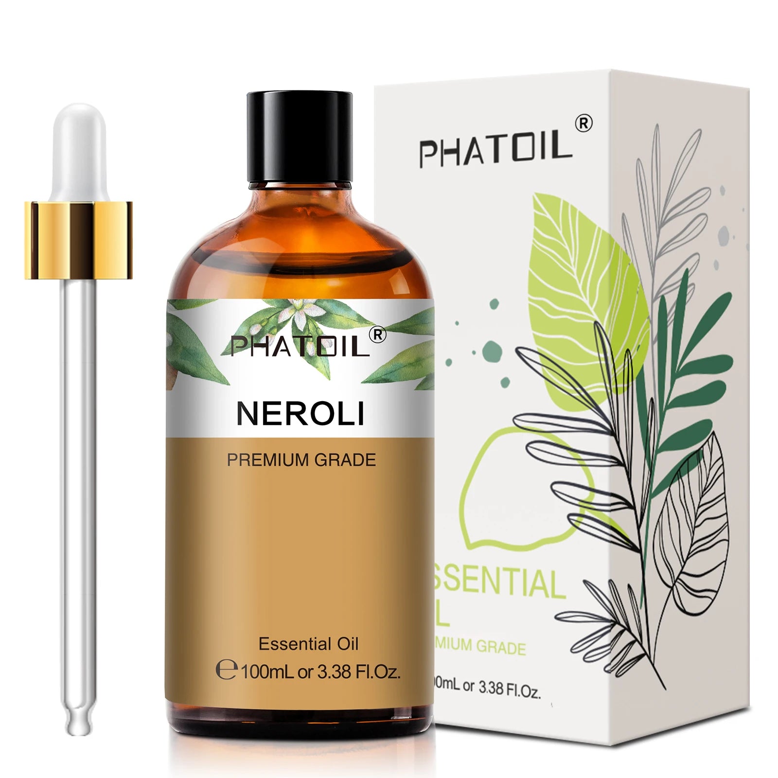 PHATOIL 100ml Plant Aromatherapy Essential Oil For Diffuser,Candle Making-Bergamot Citronella Lavender Lemon Eucalyptus Oils