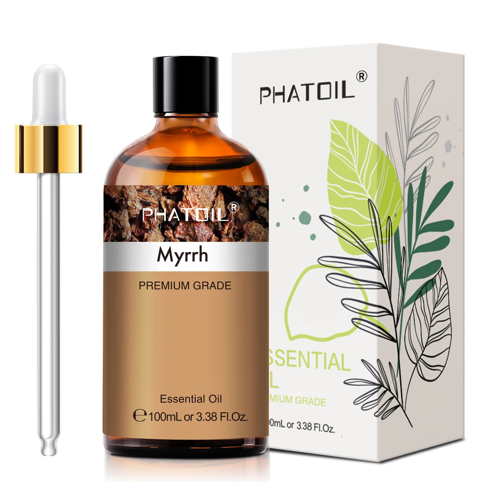 PHATOIL 100ml Plant Aromatherapy Essential Oil For Diffuser,Candle Making-Bergamot Citronella Lavender Lemon Eucalyptus Oils