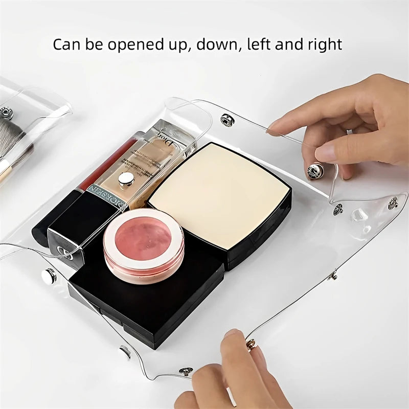Bolsa de Cosméticos Transparente – Organizador Portátil de Maquillaje 💄