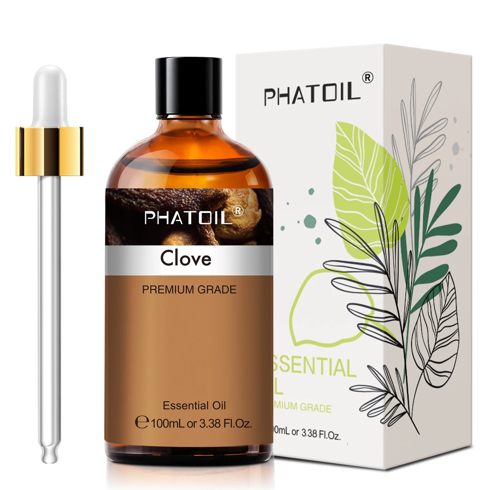 PHATOIL 100ml Plant Aromatherapy Essential Oil For Diffuser,Candle Making-Bergamot Citronella Lavender Lemon Eucalyptus Oils