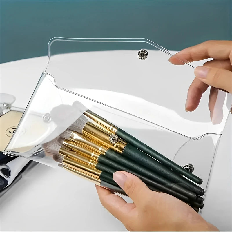 Bolsa de Cosméticos Transparente – Organizador Portátil de Maquillaje 💄