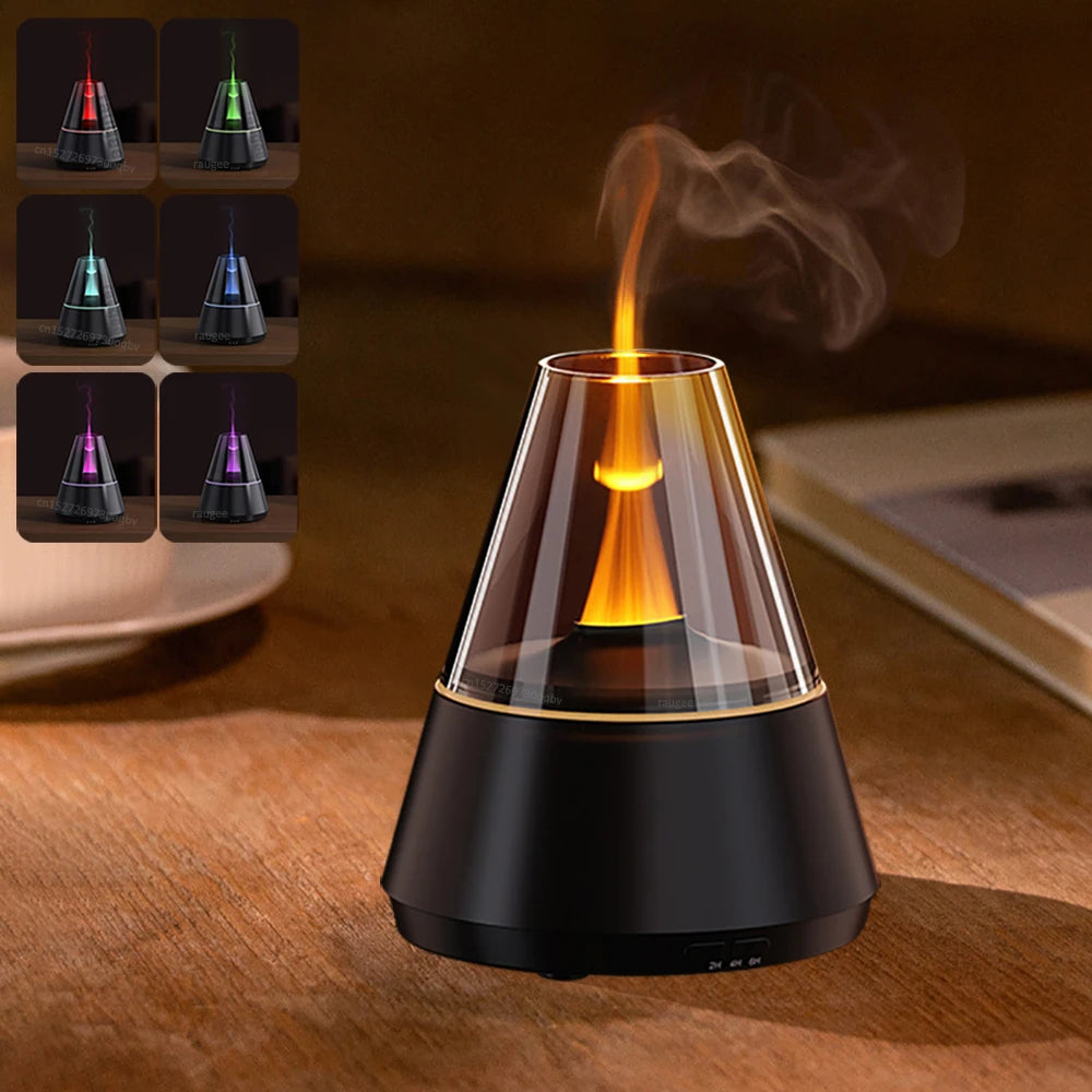 Humidificador con difusor de aceites esenciales y aromaterapia para el hogar con luz nocturna