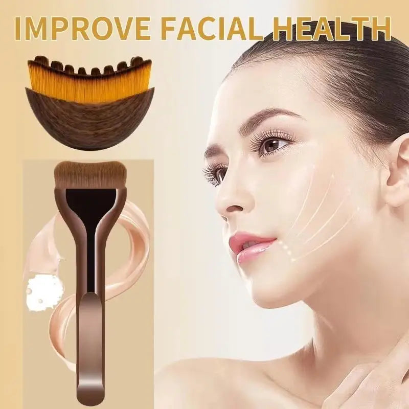 Cepillo de Drenaje Linfático Facial y Corporal – Set 2 en 1