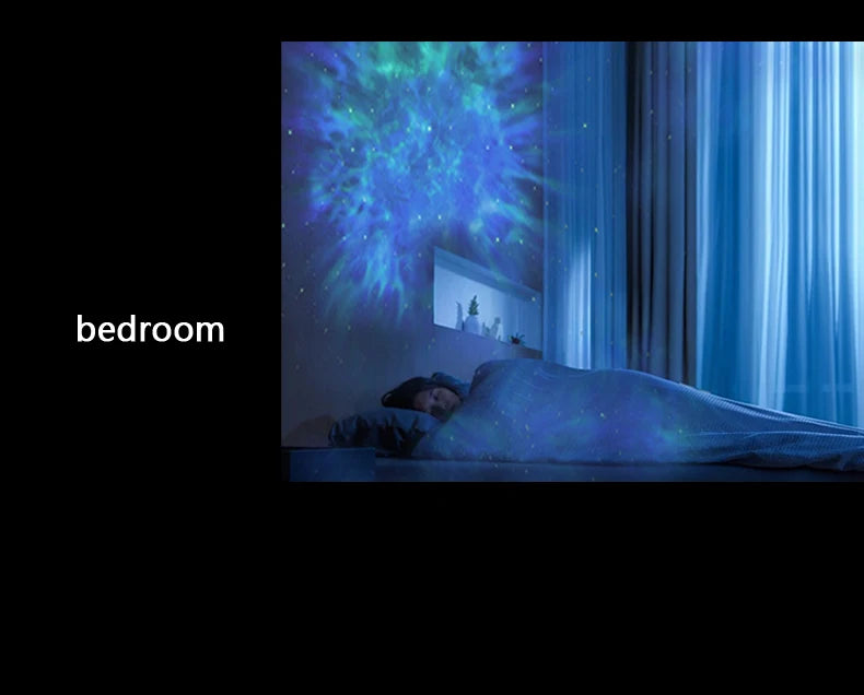 "Proyector de Estrellas Astronauta — 18 Modos de Luz, Parlante Bluetooth | Decoración Galaxy para Habitaciones de Niños"