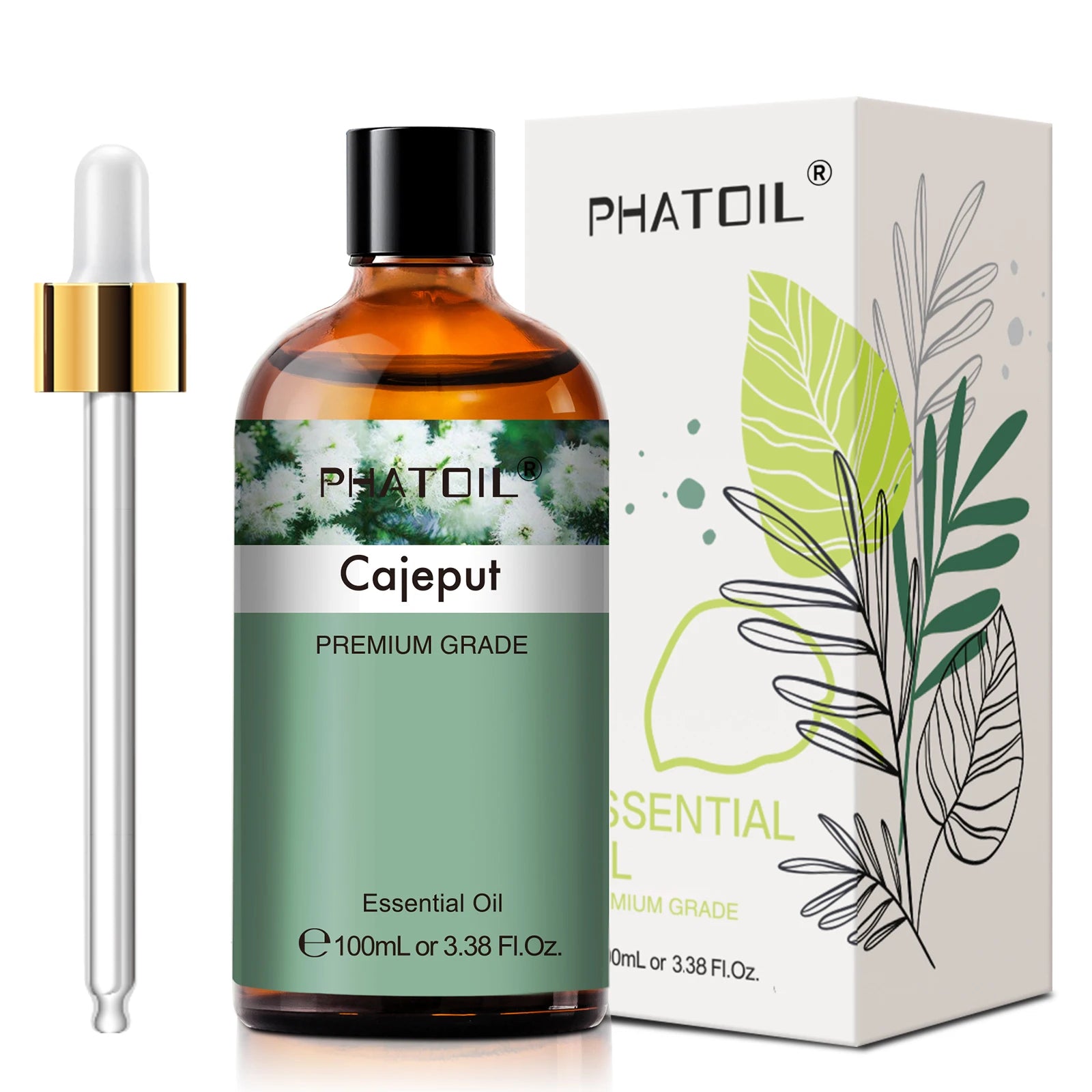 PHATOIL 100ml Plant Aromatherapy Essential Oil For Diffuser,Candle Making-Bergamot Citronella Lavender Lemon Eucalyptus Oils