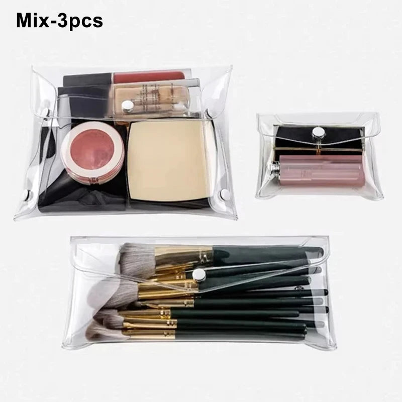 Bolsa de Cosméticos Transparente – Organizador Portátil de Maquillaje 💄
