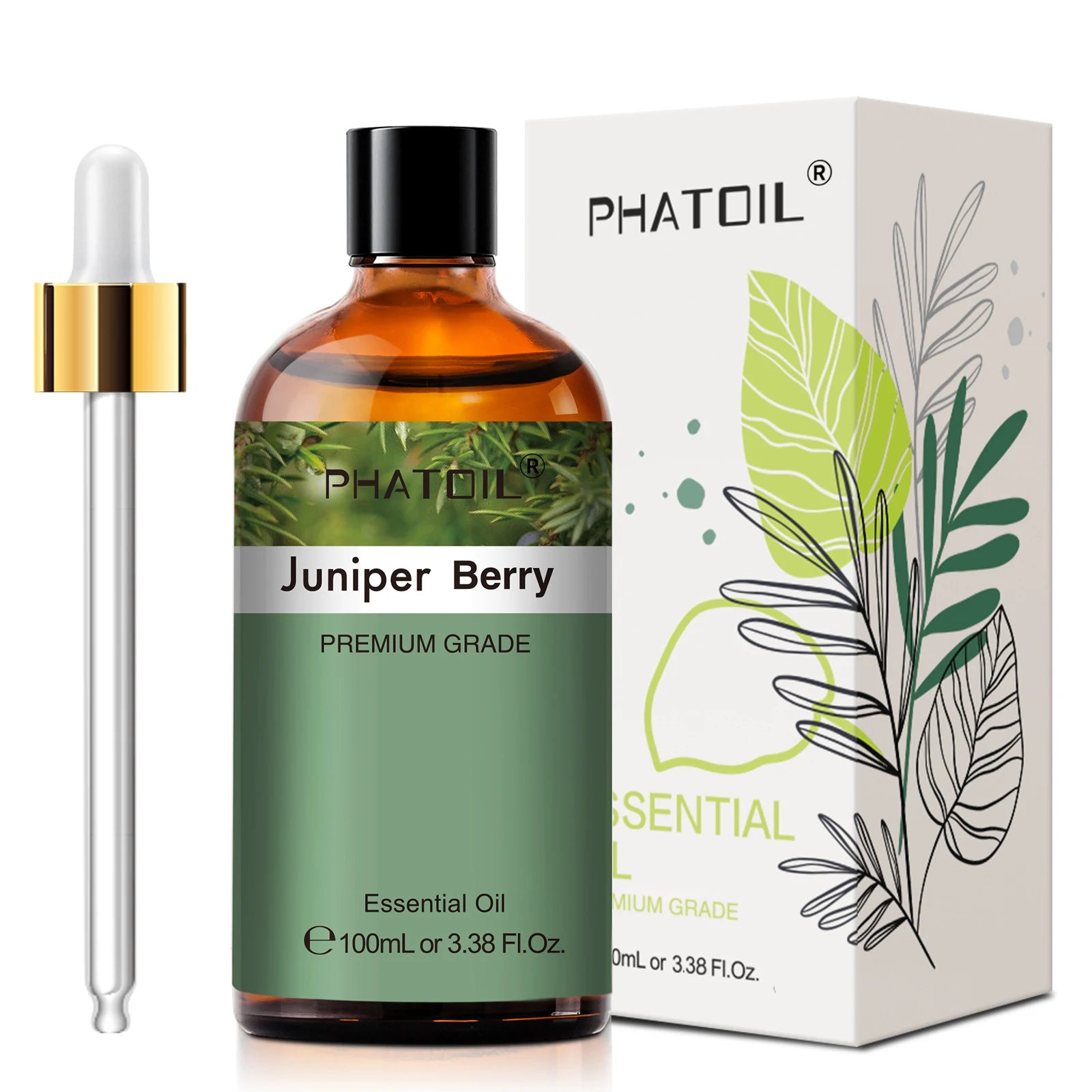 PHATOIL 100ml Plant Aromatherapy Essential Oil For Diffuser,Candle Making-Bergamot Citronella Lavender Lemon Eucalyptus Oils