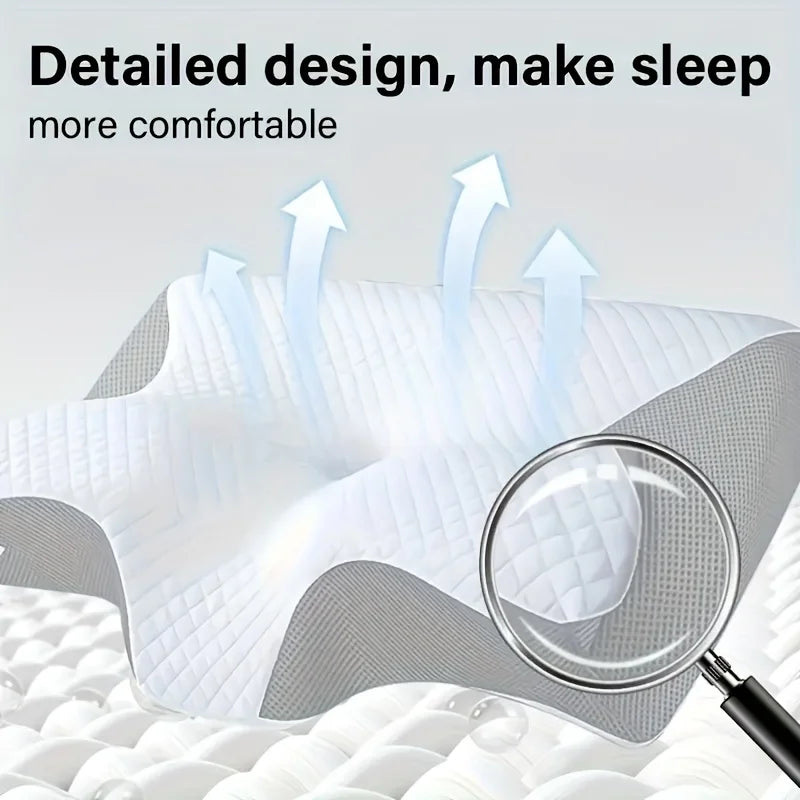 Almohada Ergonómica Cervical 2 en 1 — Soporte para Cuello, Hombros y Espalda 😴