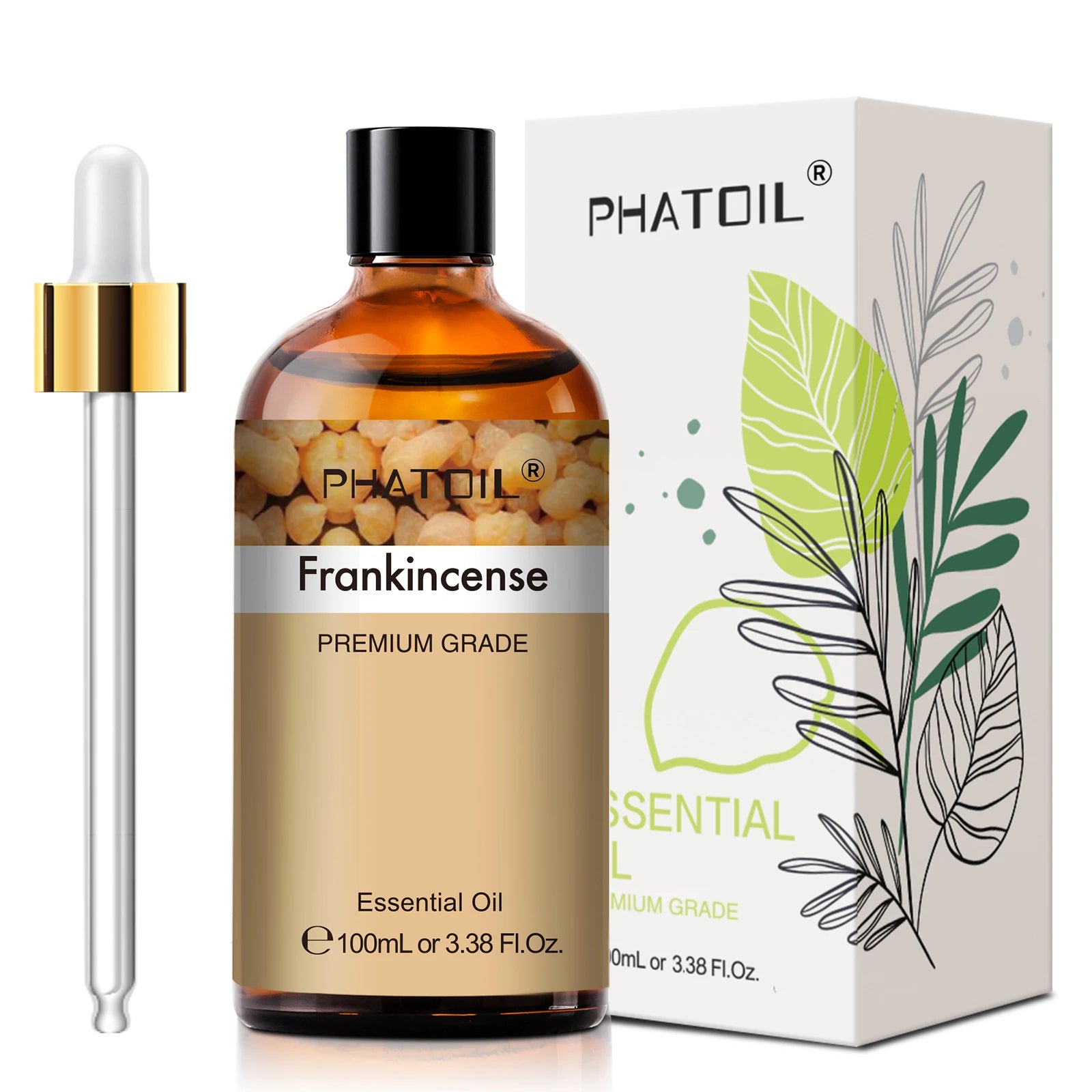 PHATOIL 100ml Plant Aromatherapy Essential Oil For Diffuser,Candle Making-Bergamot Citronella Lavender Lemon Eucalyptus Oils