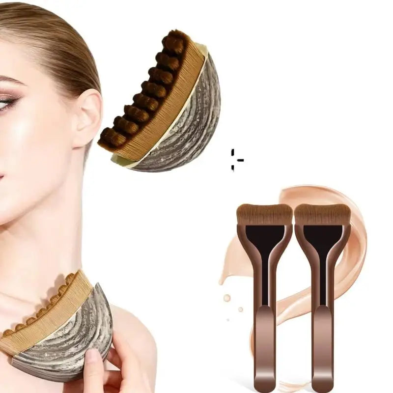 Cepillo de Drenaje Linfático Facial y Corporal – Set 2 en 1