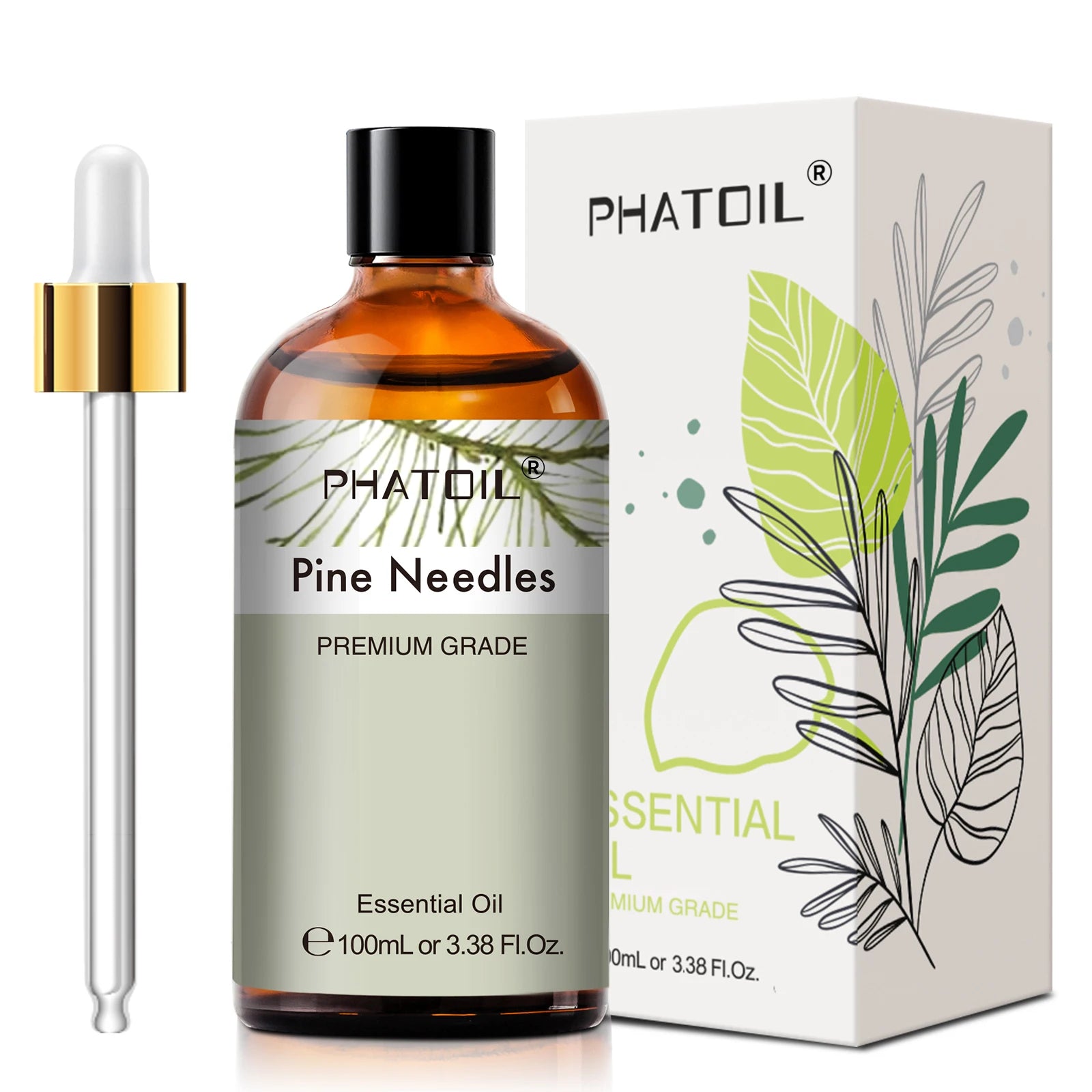 PHATOIL 100ml Plant Aromatherapy Essential Oil For Diffuser,Candle Making-Bergamot Citronella Lavender Lemon Eucalyptus Oils